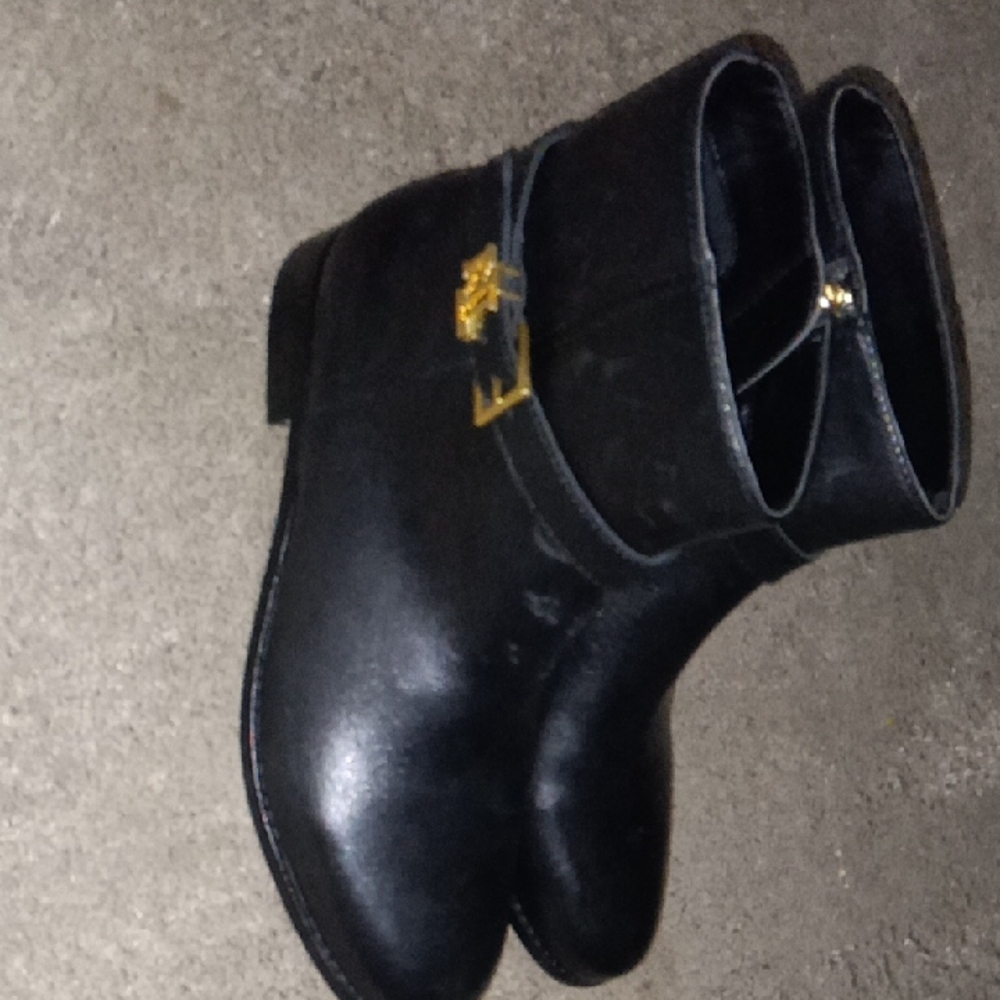 Ralph Lauren Black Leather Shoes